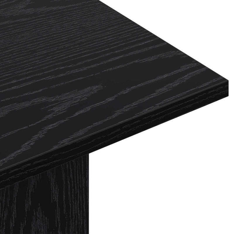 100cm Console Table, Black Oak