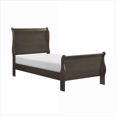 Lit simple en bois Louis Philippe pour chambre d'amis ou chambre secondaire