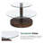 Modern Round Nesting Coffee Table with Diamond-Cut Edges Glass Top-1243001738