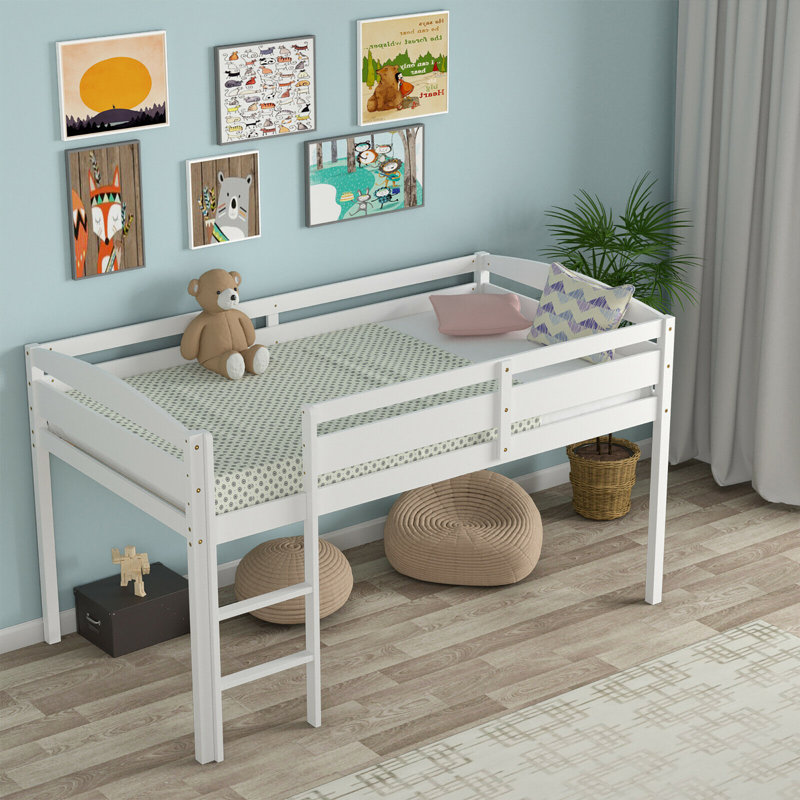 Lit mezzanine simple Gopinath par Harriet Bee, Blanc