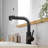 Sink Faucet, Black Kitchen Faucets With Pull Out Sprayer, Bathroom Sink Faucets Mini Bar Prep Faucet