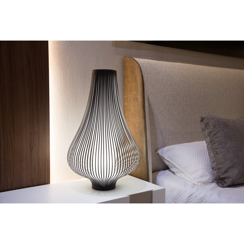 Blossom Table Lamp, Dark Gray, 28" H x 20" W x 20" D