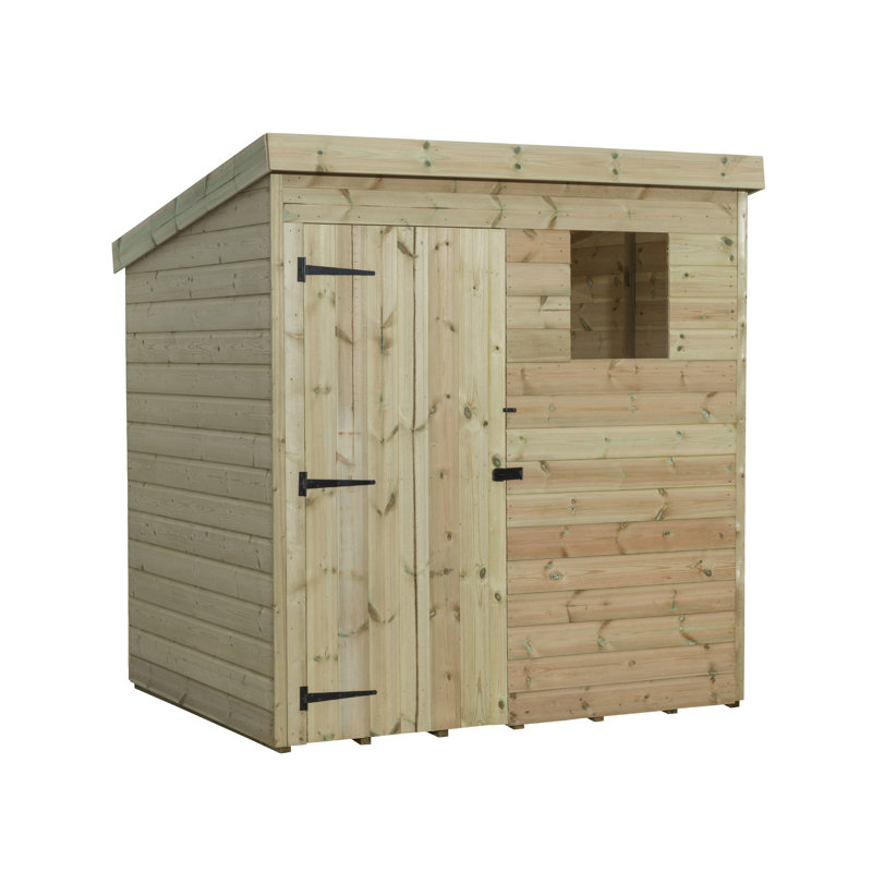 7 Ft. W x 7 Ft. D Shiplap Pent Wooden Shed