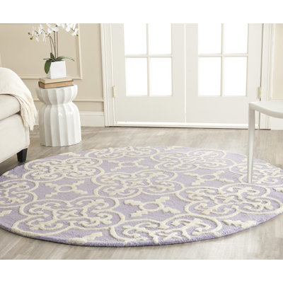 Clapham Hand-Tufted Wool Lavender/Ivory Area Rug