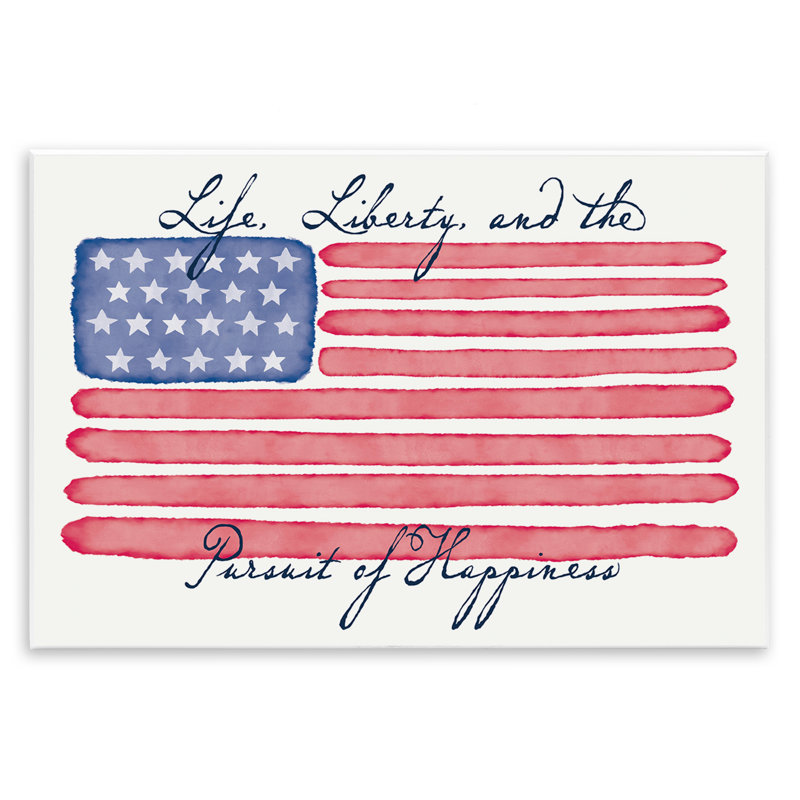 «All American Patriotic Expression» par Darlene Seale, H 13 po x l 19 po