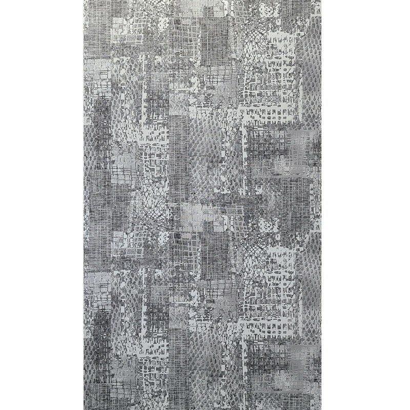 Papier peint texturé abstrait noir et blanc