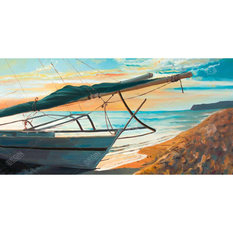 Peaceful seaside - 15.75"x31.50" Desk mat