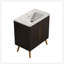 Meuble-lavabo autoportant de 30 po avec lavabo en céramique