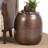 Griffen 19"W Metal Industrial End Table with Drum Design and Hidden Storage, Assembled-987762286