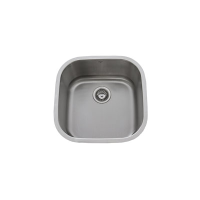 20.07'' L Undermount Single Bowl Stainless Steel Kitchen Sink