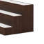 Étagère Rahy Bartop avec DEL et musique, 3 niveaux, 37 po brun noyer-123764851-123764849