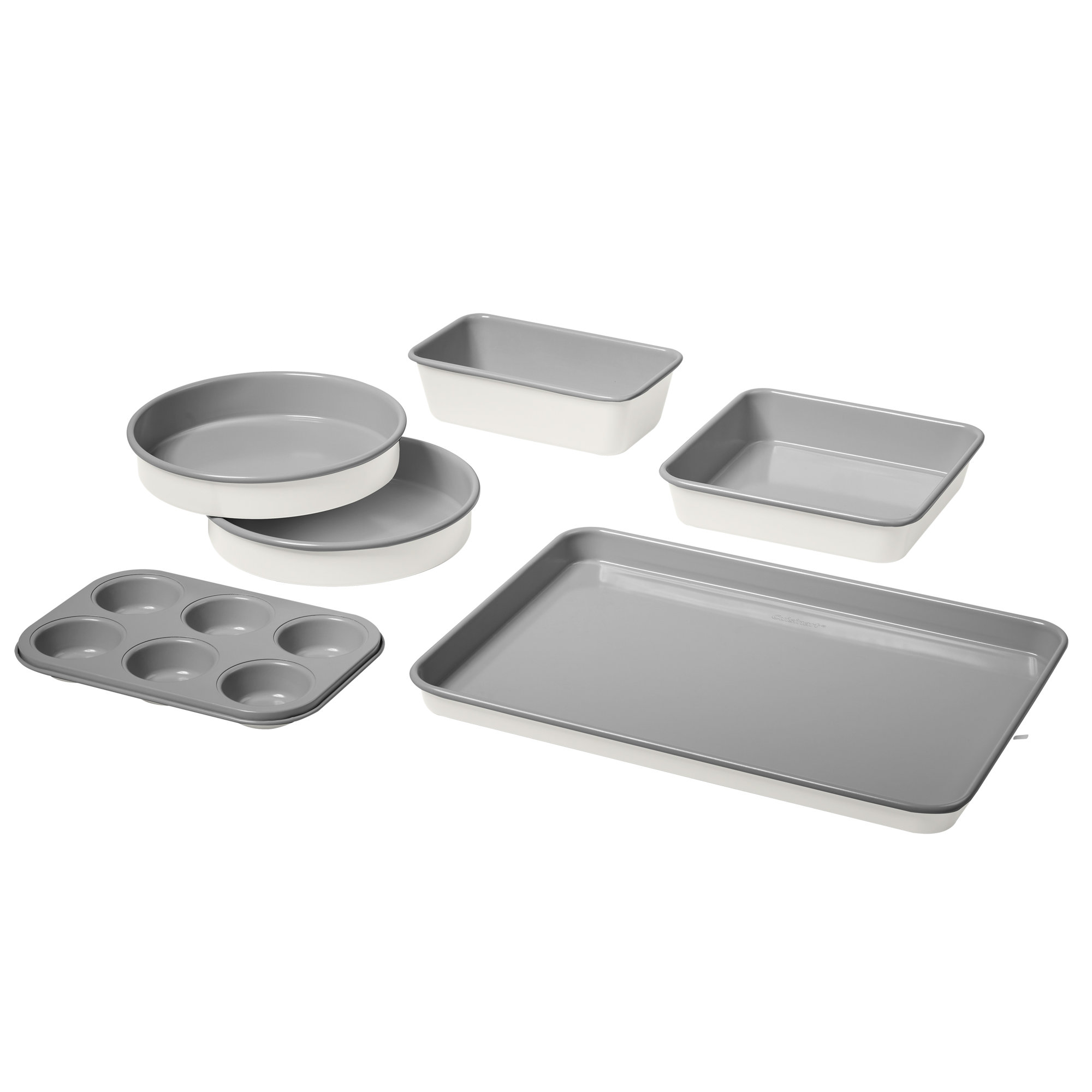 Cuisinart 6-Piece Ceramic Nonstick Bakeware Set, Coconut Cream (Wayfair Exclusive)