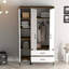 Alleane Manufactured Wood Wardrobe-703851436