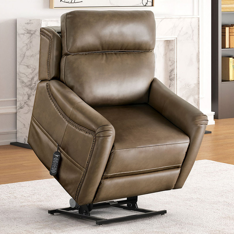 Fauteuil inclinable l 33,4 po, brun
