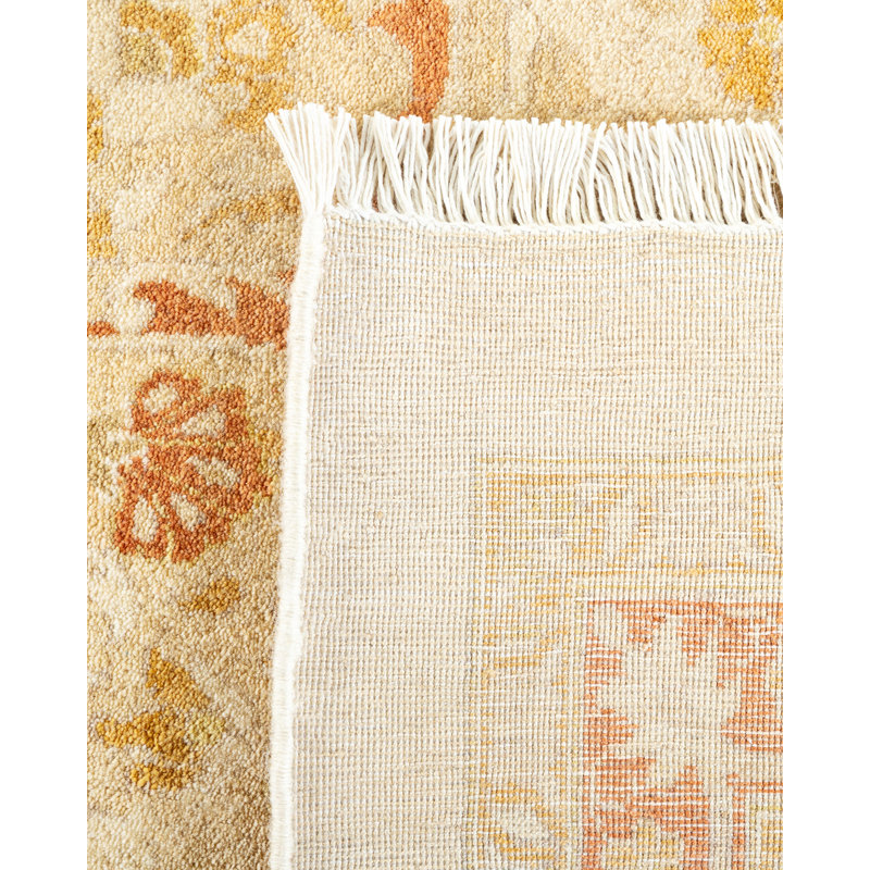 Keenan One-of-a-Kind Hand-Knotted New Age 10'2" x 13'10" Wool Area Rug in Ivory