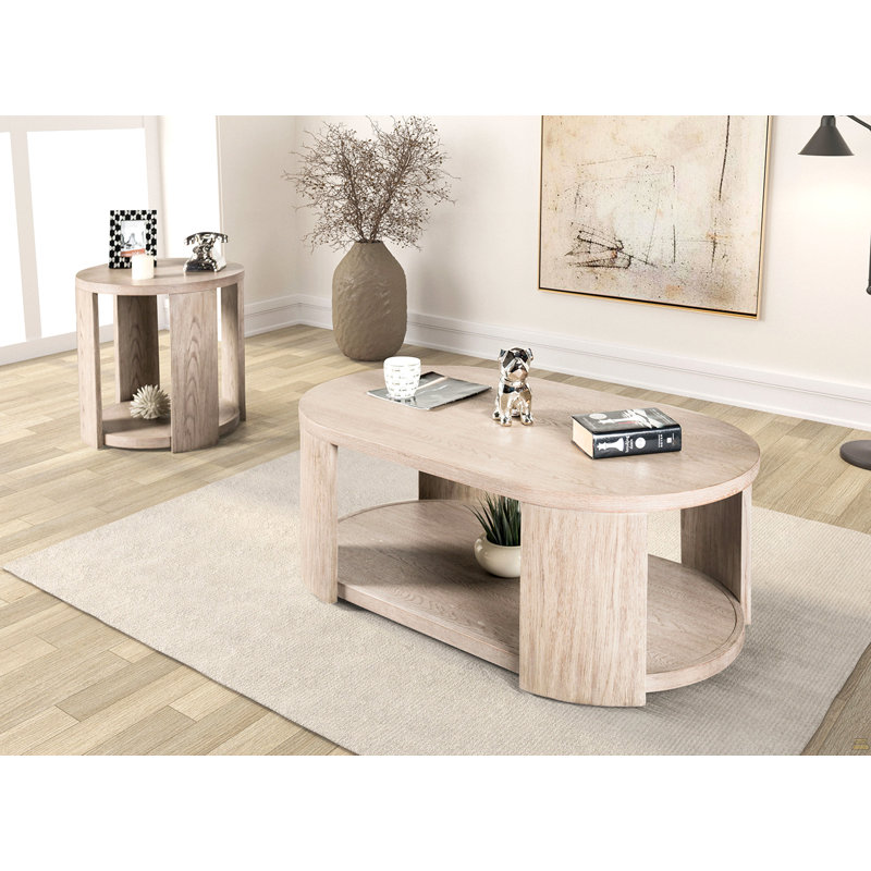 1Pc Oval Coffee Table