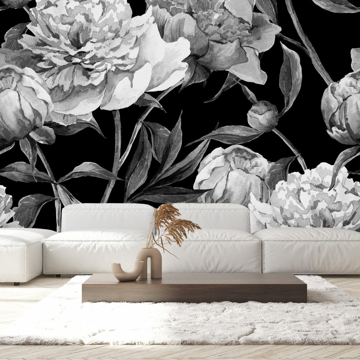 Red Barrel Studio® Peonies Wall Mural | Wayfair