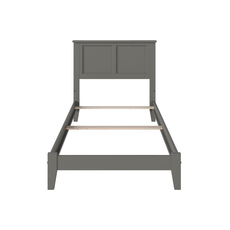 Troutville Solid Wood Standard Bed, Gray, Twin XL