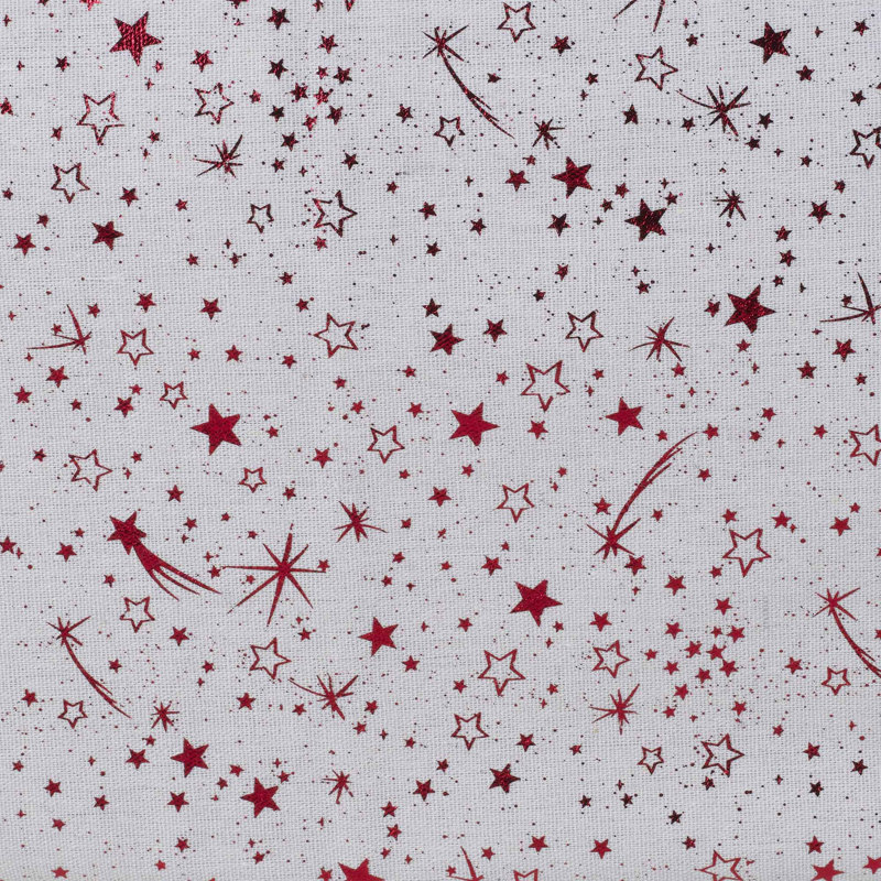 Patricia Shooting Star Christmas Tablecloth, Red