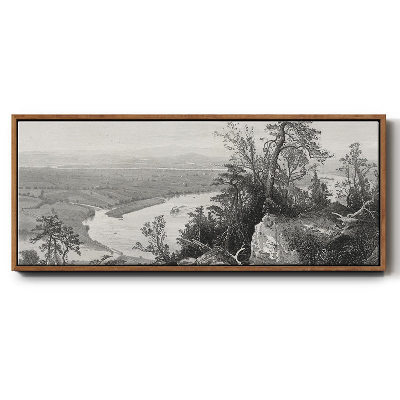 «Connecticut Valley from Mount Tom», toile encadrée, H 20 po x l 50 po