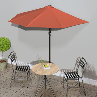  Balcon parasol en aluminium à moitié
