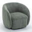 Fauteuil demi-tonneau pivotant rembourré Aunna-265042435
