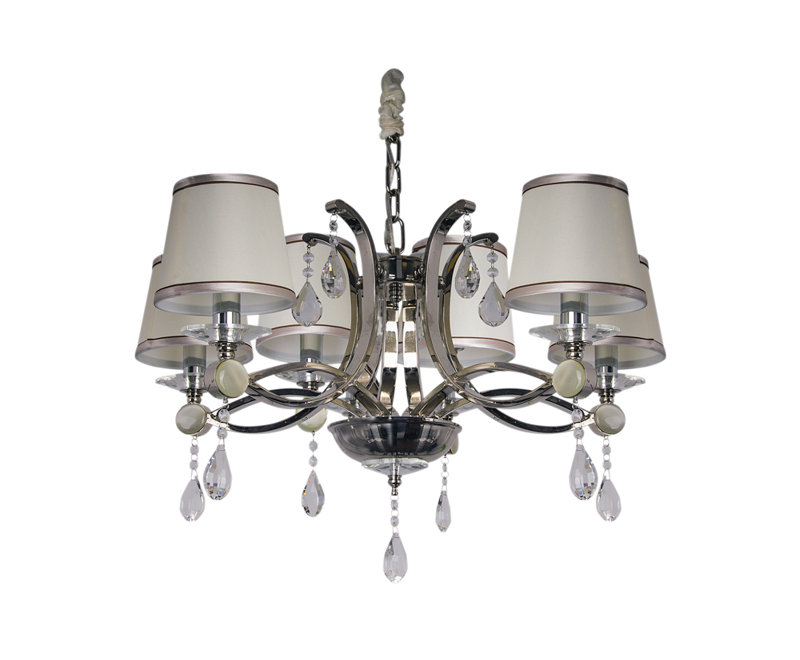 Brook Lane 6 - Light Shaded Chandelier