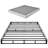 Box Spring, Queen Size Bed Frame with Washable Fabric Cloth, Heavy Duty Metal Frame for Queen Bed, 5.1 in Mattress Foundation, 3500 lbs Max Weight Capacity, Easy Assembly, 79.1 x 59.6 x 5.1 in