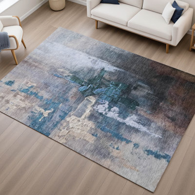 Premium Machine Washable Mayfield AMF2157 abstract Rug