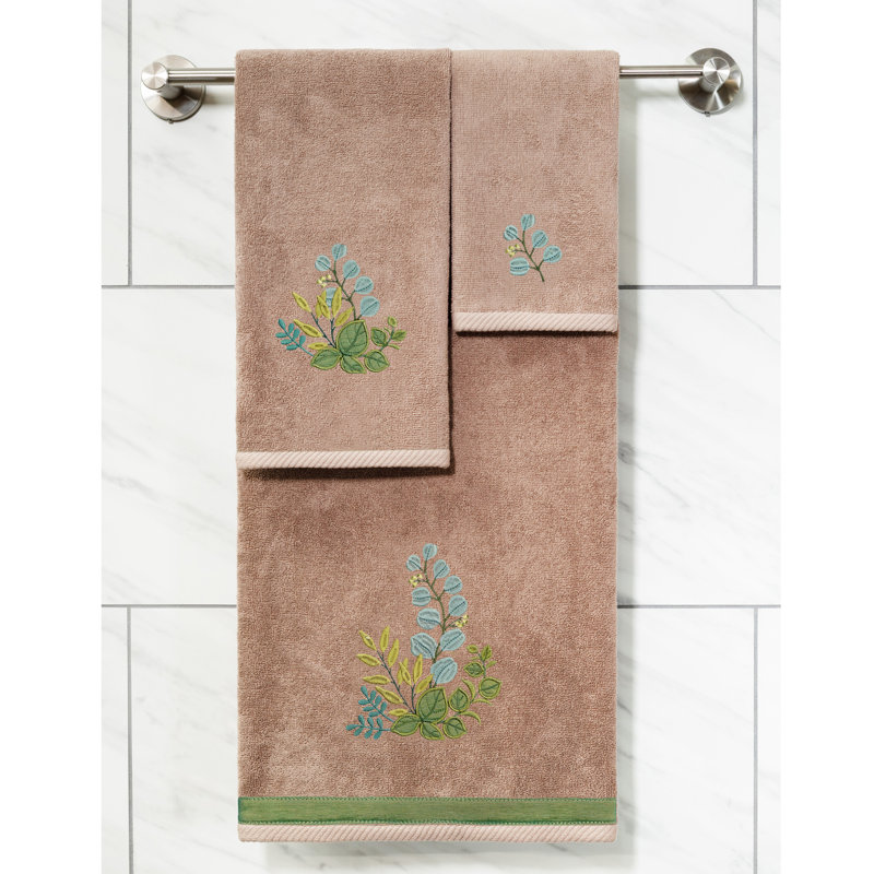 Ensemble de serviettes 3 pièces Botanica, Brun