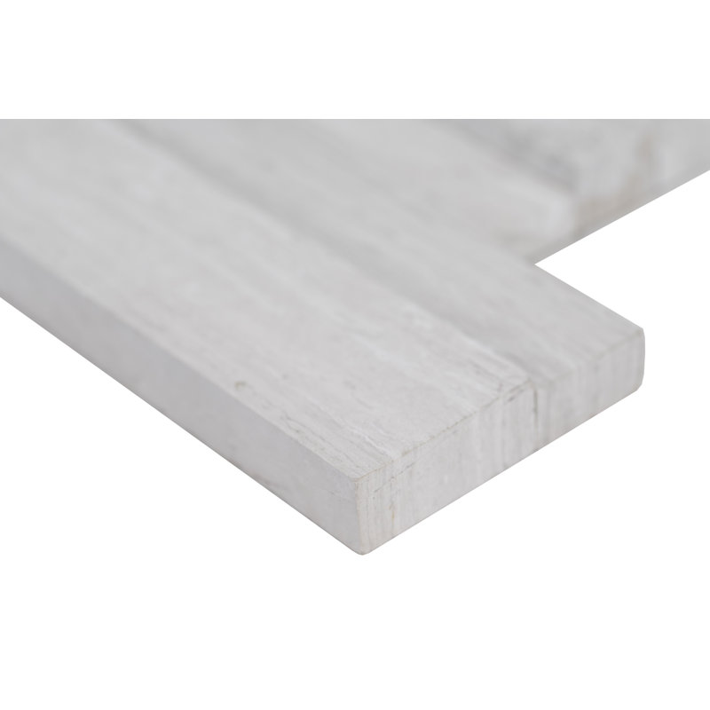 6 in. x 24 in. Honed Natural Stone Ledger Panel Wall Tile, Tivoli Sand