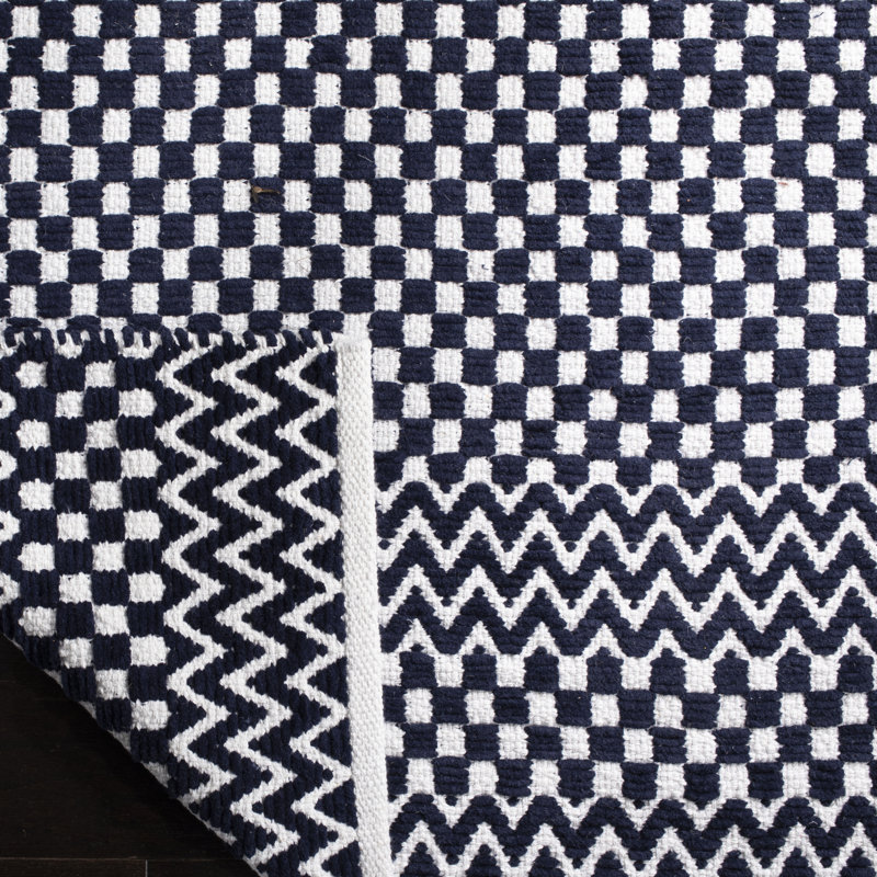 Alpizar Flat Weave Cotton Geometric Rug, Rectangle 3' x 5'
