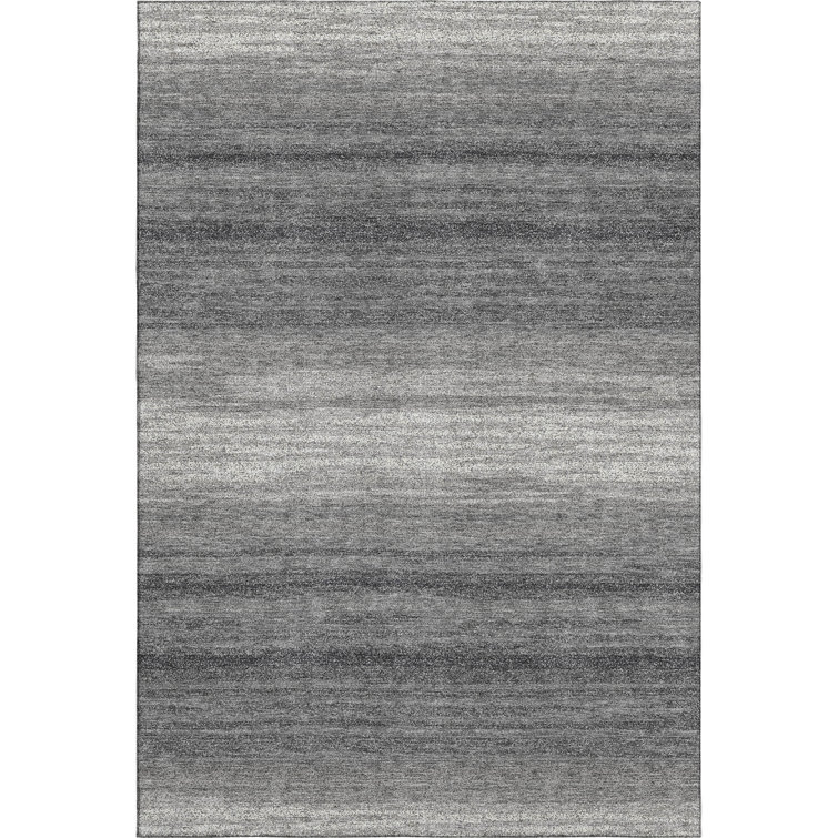 Premium Machine Washable Birchview AMF1033 Striped Rug
