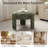Modern Unique Design 20.5" W Polyester Upholstered Ottoman -1523944457