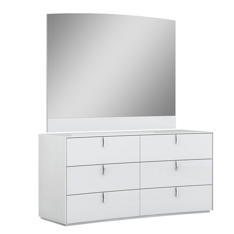 Lorentz Wood Flat Wall Mirror