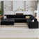 Berenika U-shaped Modular Sectional Sofa Reversible Velvet Sectional Sofa Couch With Chaise