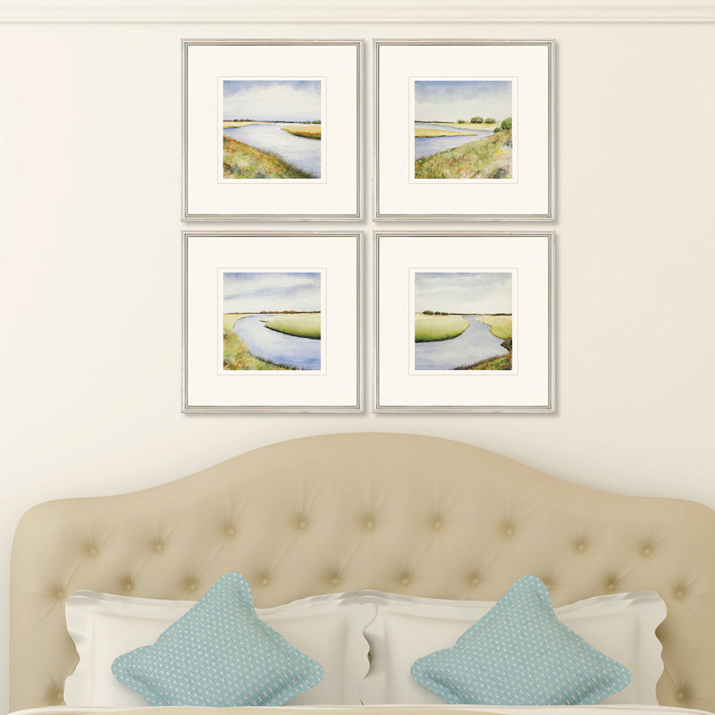 Marsh S / 4 par Coggins - Peinture encadrée sur papier