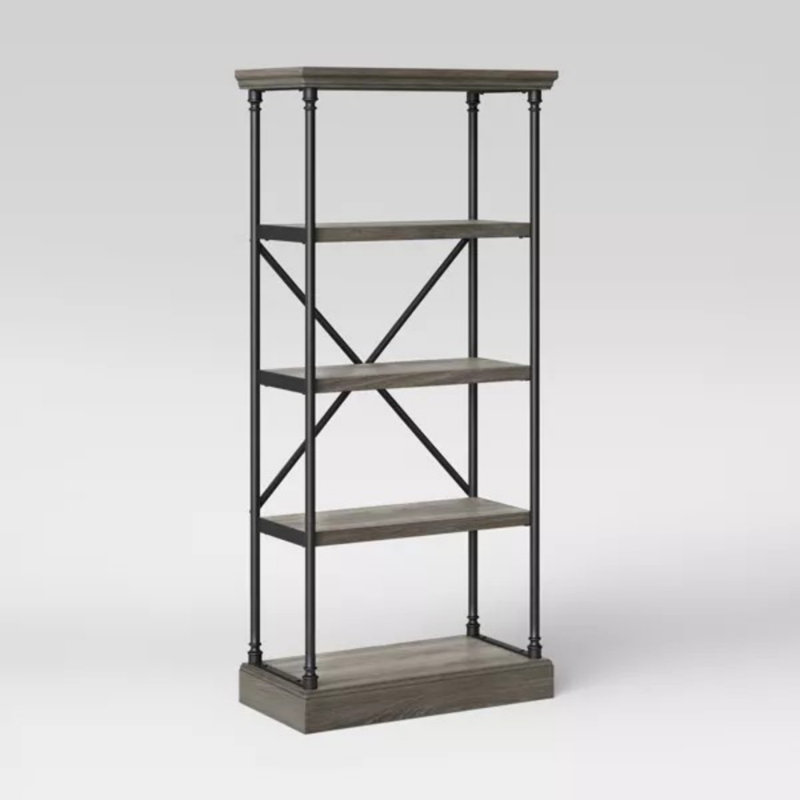 65" Cast Iron Bookshelf