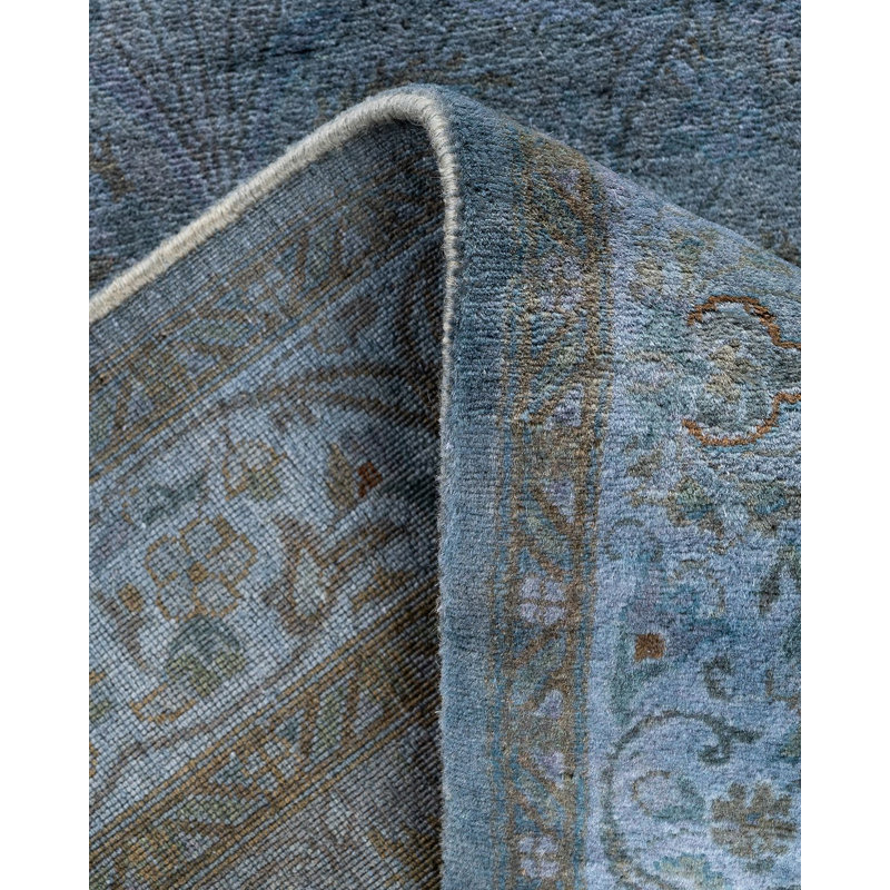 Tapis bleu nouvel âge 2 pi 6 po x 10 pi 3 po Dunbury