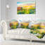 Coussin lombaire en paysage coucher de soleil