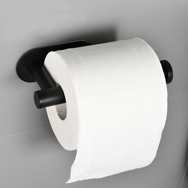 Wall Mounted Toilet Paper Holder, Black