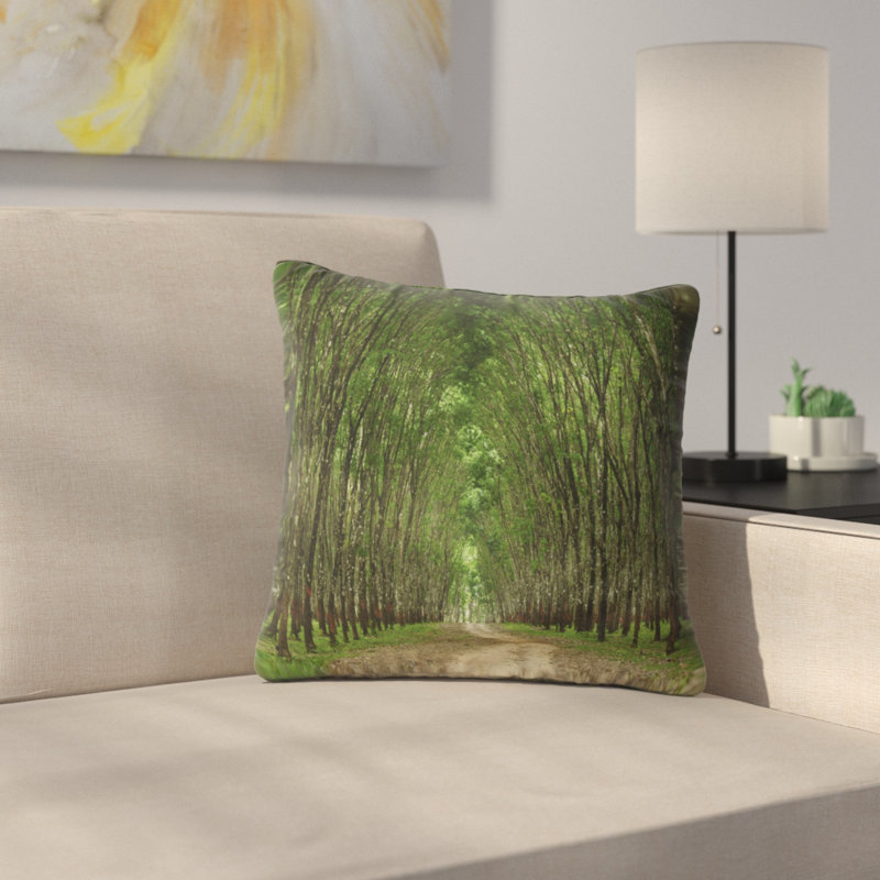 Oreiller dans un oreiller paysage de forêt épaisse, 12 po x 20 po, Coussin lombaire