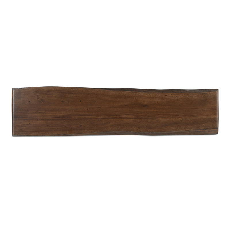 Lila Dining Bench Large Brown, 18" H x 89" W x 17" D