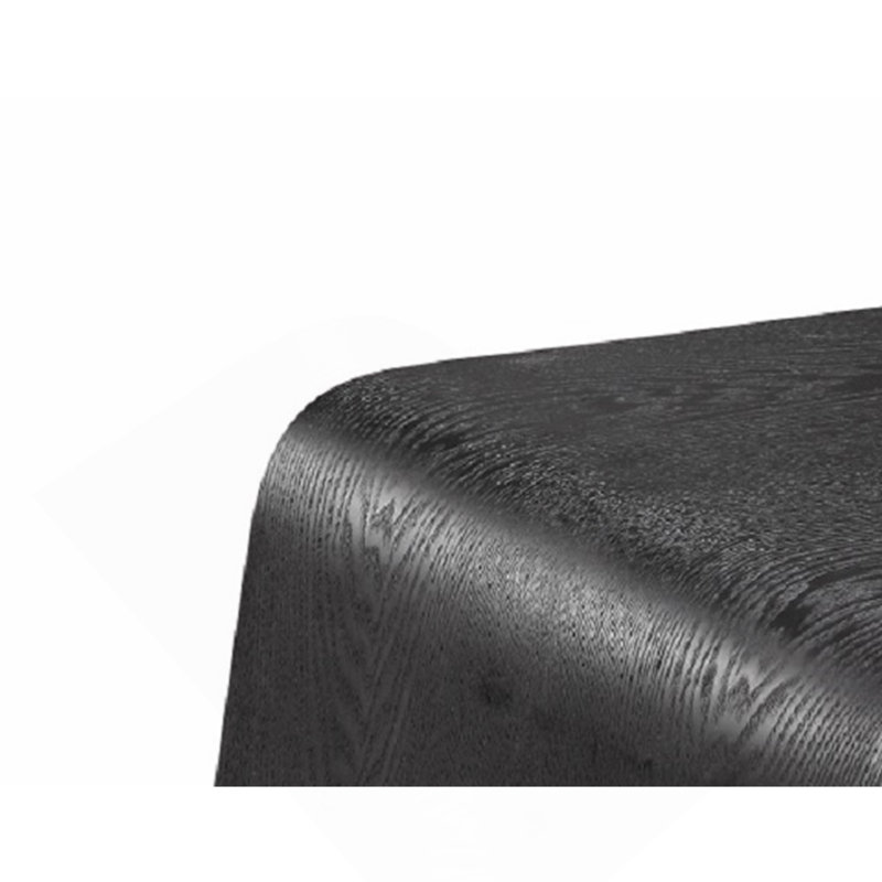 Table de bout en noir, H 15,7 po x l 25,6 po x P 14,2 po, Noir, Noir