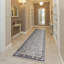 Tapis oriental lavable à la machine Kaysyn - bleu / ivoire-1774746474