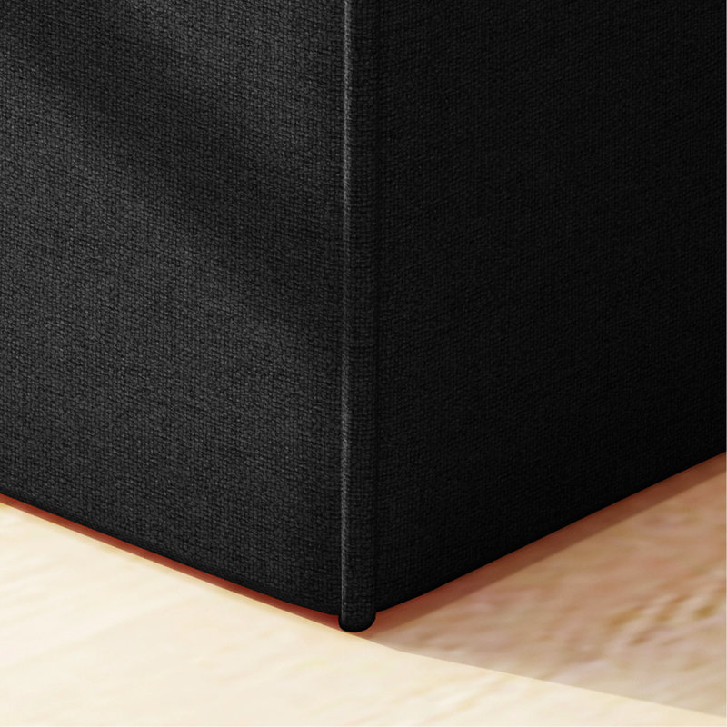 Gris anthracite - Améliorez votre espace de vie Tissu 17 x 16,5 x 16,5 po sans assemblage requis