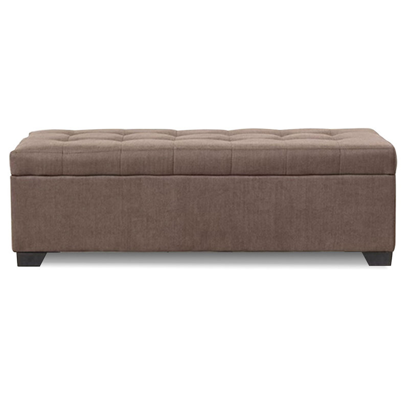 Banc avec revêtement, Café, 15.75"H x 55.12"L x 17.72"D