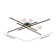 Whisman 4-Light LED Semi Flush Mount Ceiling Remote Dimmable Square Large Size