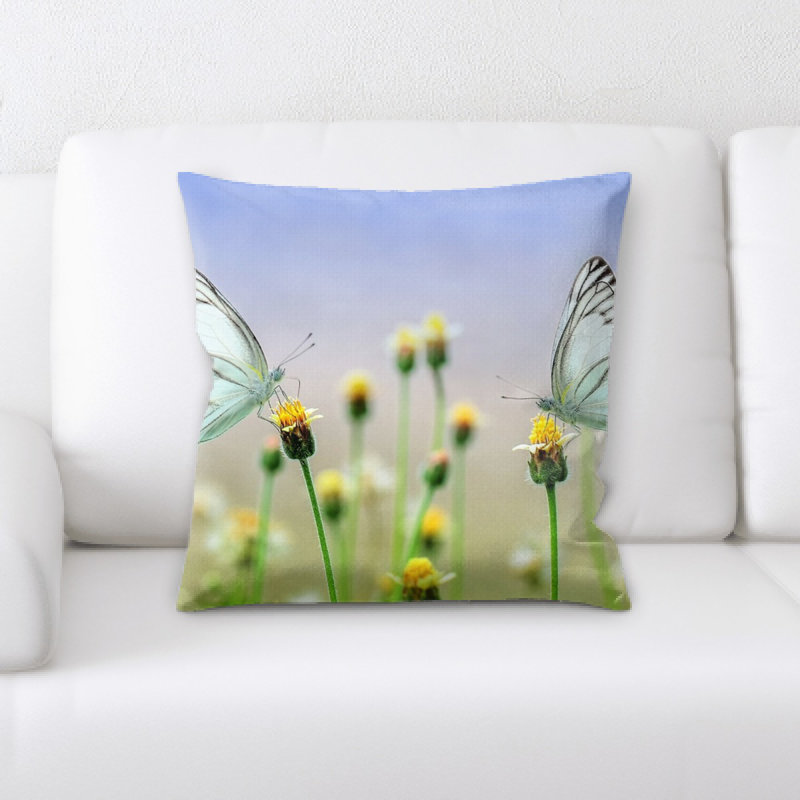 Coussin décoratif papillon