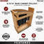 Rangement coulissant pour bloc de couteaux en érable massif avec accents noirs et glissières à fermeture en douceur BLUM pour armoires de 12 po Craftsman Collection